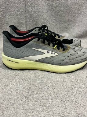 Brooks Hyperion Tempo Men’s Size 7 Gray Neon Yellow Running Shoes